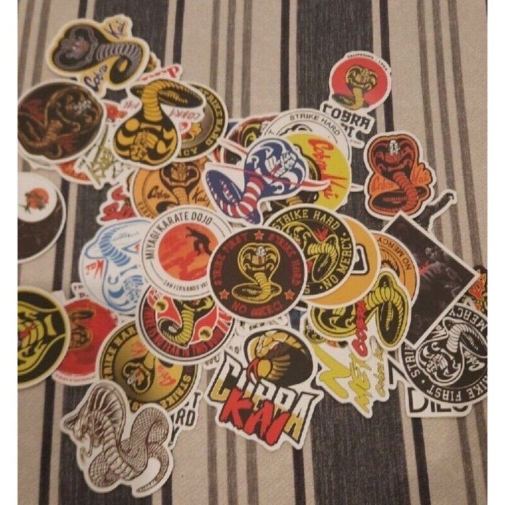 Cobra Kai Stickers Vinyl decals 50 pcs new